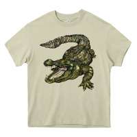 Mossy alligator Heavy Core Tee - BarkalooDesign
