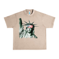 French Oak Puerto Rico Resiste Statue of Liberty Puerto Rican Flag Urban Heavy Tee - trangStudio