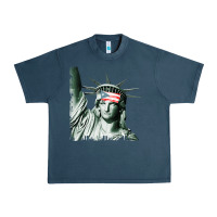 Midnight Navy Puerto Rico Resiste Statue of Liberty Puerto Rican Flag Urban Heavy Tee - trangStudio
