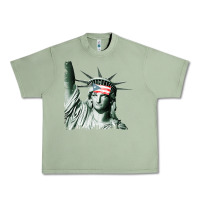 Oil Green Puerto Rico Resiste Statue of Liberty Puerto Rican Flag Urban Heavy Tee - trangStudio