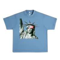 Pebble Blue Puerto Rico Resiste Statue of Liberty Puerto Rican Flag Urban Heavy Tee - trangStudio