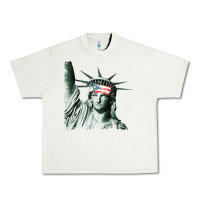 Pistachio Puerto Rico Resiste Statue of Liberty Puerto Rican Flag Urban Heavy Tee - trangStudio