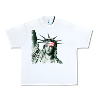 White Puerto Rico Resiste Statue of Liberty Puerto Rican Flag Urban Heavy Tee - trangStudio