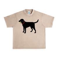 French Oak Labrador Retriever Fetch, Black Lab Play Ball Urban Heavy Tee - trangStudio