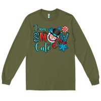 Army Green i am snow cute Long Sleeve Tee - OliviaCreatesArt