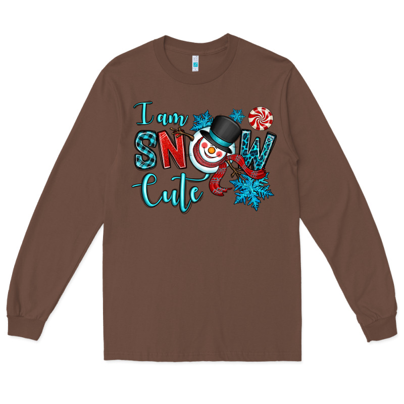 I Am Snow Cute Long Sleeve Tee by OliviaCreatesArt | Teevron