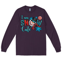 Plum i am snow cute Long Sleeve Tee - OliviaCreatesArt