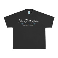 Pigment Black Lake Champlain Oars Graphic Urban Heavy Tee - trangStudio