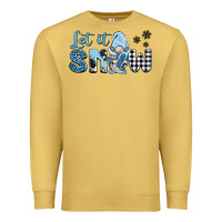 Antique Gold let it snow gnome Premium Sweatshirt - BarkalooDesign