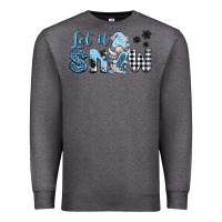 Charcoal Heather let it snow gnome Premium Sweatshirt - BarkalooDesign