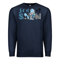 Navy let it snow gnome Premium Sweatshirt - BarkalooDesign