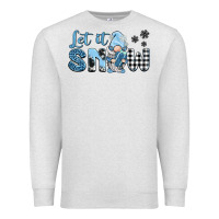 Oatmeal Heather let it snow gnome Premium Sweatshirt - BarkalooDesign