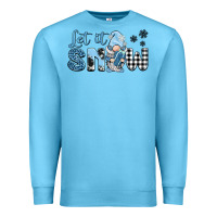 Ocean Blue let it snow gnome Premium Sweatshirt - BarkalooDesign