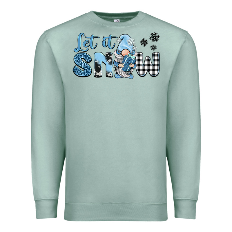 Let It Snow Gnome Premium Sweatshirt by BarkalooDesign | Teevron