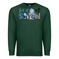 Sports Green let it snow gnome Premium Sweatshirt - BarkalooDesign