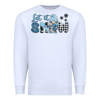 White let it snow gnome Premium Sweatshirt - BarkalooDesign