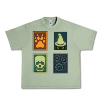 Oil Green Inscryption Psychological Horror Card Categories Game Halloween Scary  Urban Heavy Tee - trangStudio