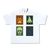 White Inscryption Psychological Horror Card Categories Game Halloween Scary  Urban Heavy Tee - trangStudio