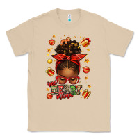 Mushroom one merry mama christmas afro messy bun Classic Tee - texasbilliewilder