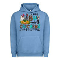 Pigment Pebble Blue i can buy myself chickens i can hatch my own eggs Urban Hoodie - AdoDesignShop