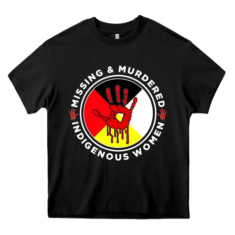 Mmiw Missing & Murdered Indigenous Women Medicine Wheel Mmiw Heavy Core Tee by trangStudio | Teevron