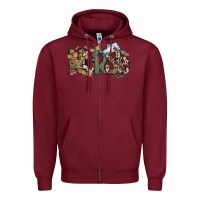 Burgundy nurse western Zipper Hoodie - RacoonDesign
