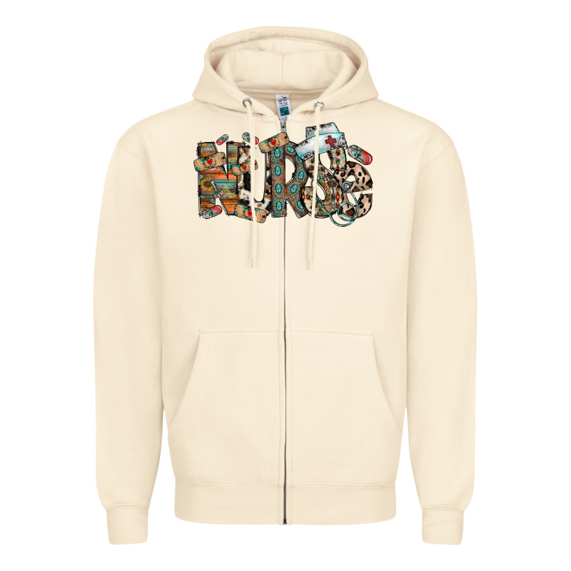 Nurse Western Zipper Hoodie by RacoonDesign | Teevron