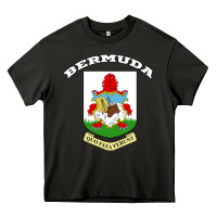 Asphalt Bermuda Coat of Arms Souvenir Gift Flag Bermudian Heavy Core Tee - trangStudio