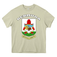 Mossy Bermuda Coat of Arms Souvenir Gift Flag Bermudian Heavy Core Tee - trangStudio