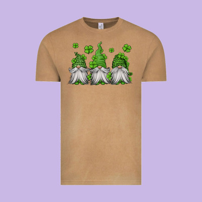 St Patricks Gnomes Vintage Tee Designed By Jasminsmagicworld