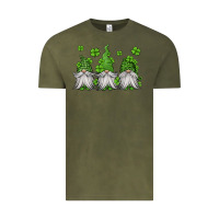 Vintage Olive st patricks gnomes Vintage Tee - Jasminsmagicworld