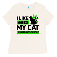 Bone Cat Weed I Like My Cat Gift Ladies Tee - Bettercallsaul