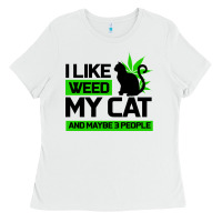 Cat Weed I Like My Cat Gift Ladies Tee | Teevron