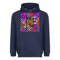 Navy halloween horse Heavyweight Hoodie - BarkalooDesign