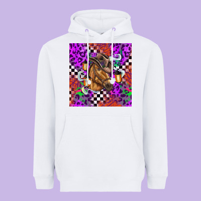 Halloween Horse Heavyweight Hoodie Designed By Barkaloodesign