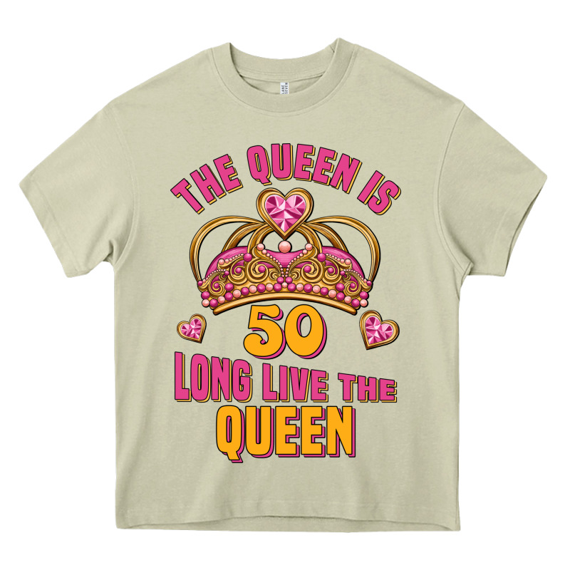 The Queen Is 50 Long Live The Queen Heavy Core Tee by Jasminsmagicworld | Teevron
