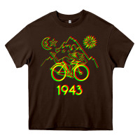 Chocolate Brown Bicycle Day 1943 LSD Acid Hofmann Trip Heavy Core Tee - trangStudio