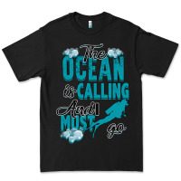 Black The Ocean Is Calling Premium Tee - Bettercallsaul