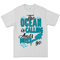 Dove Grey The Ocean Is Calling Premium Tee - Bettercallsaul
