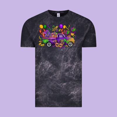 Mardi Gras Truck Vintage Tee Designed By Cowgirlartshop