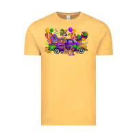 Vintage Mustard mardi gras truck Vintage Tee - CowGirlArtShop