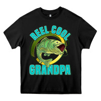 Black reel cool grandpa Heavy Core Tee - Jasminsmagicworld