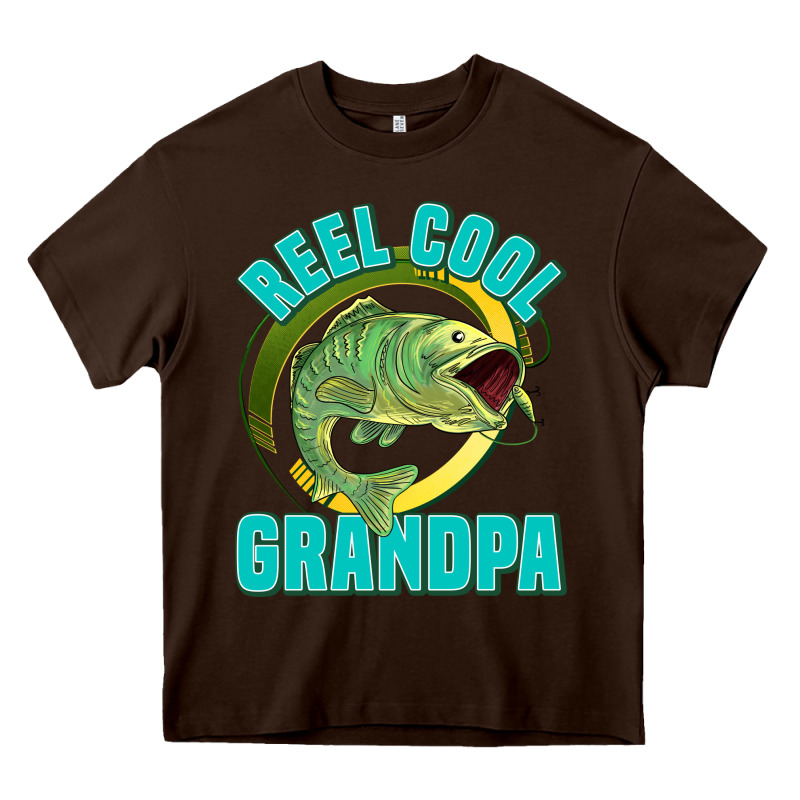 Reel Cool Grandpa Heavy Core Tee by Jasminsmagicworld | Teevron
