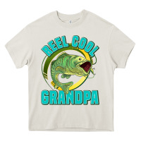 Cream reel cool grandpa Heavy Core Tee - Jasminsmagicworld