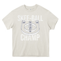 Cream Distressed Skeeball - Skee-ball Champ - Traveling Carnival Heavy Core Tee - trangStudio
