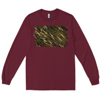 Burgundy Camouflage Background Long Sleeve Tee - Jasminsmagicworld