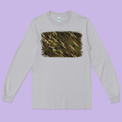 Camouflage Background Long Sleeve Tee Designed By Jasminsmagicworld