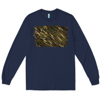 Navy Camouflage Background Long Sleeve Tee - Jasminsmagicworld