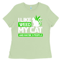 Matcha Cat Weed I Like My Cat Gift Ladies Tee - Bettercallsaul