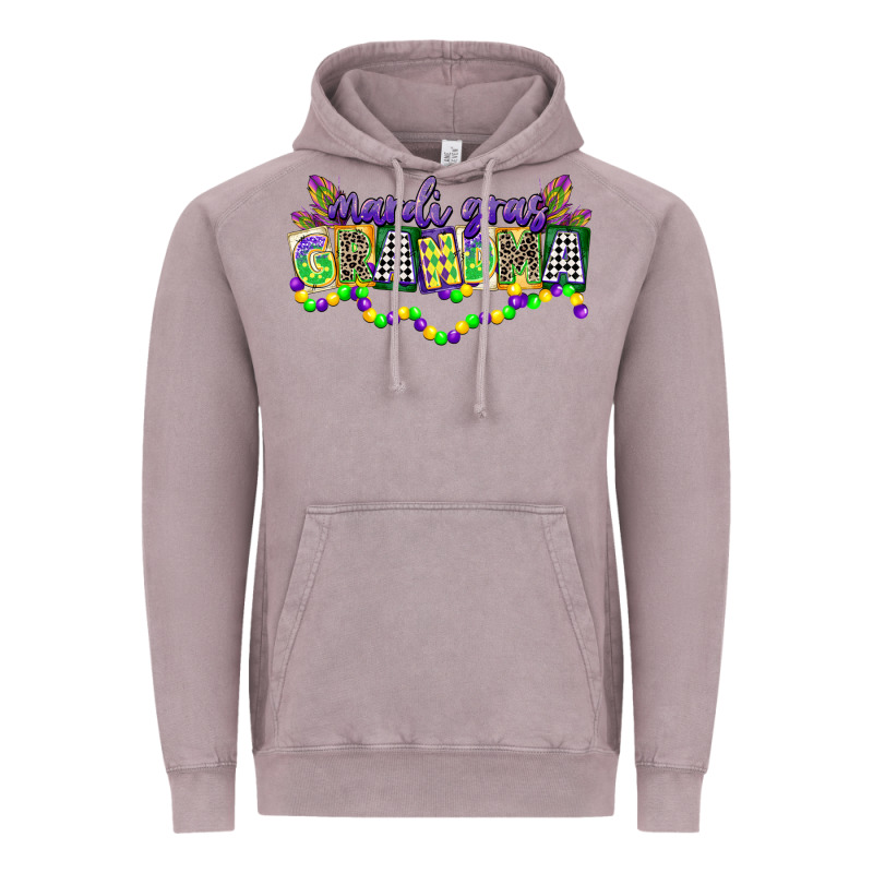 Mardi Gras Grandma Vintage Hoodie by CowGirlArtShop | Teevron